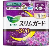 KAO Laurier SlimGuard Lavender Fragrance for Many Nights 300 14cos (Quasi-drug) Laurier Slim Guard Napkin Slim Please replace it as needed during mens