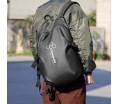 Mochila reflectante para motocicleta, mochila impermeable para casco, mochila de viaje de gran capacidad negro
