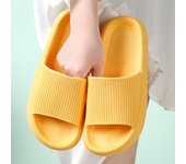 Zapatillas de playa para hombre y mujer, sandalias deslizantes, zapatos antideslizantes para el baño interior y el ocio para hombre y mujer 36-37 negro