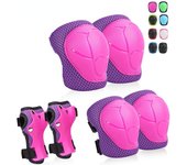 Rodilleras, coderas y protectores para niños, equipo de protección, equipo de seguridad para patines, ciclismo, bicicleta, patineta, deportes en línea S