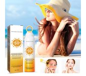 Spray protector solar de 150 ml, anti-UV, de pequeña apertura, blanqueador, corrector, protector solar, resistente al agua, antitranspirante, protector solar corporal completo. One size