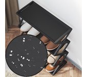 Estante para zapatos multicapa, 4 capas, almacenamiento Simple a prueba de polvo, armario para zapatos, montaje multicapa, puerta, estante organizador para dormitorio blanco