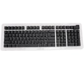 Teclas de teclado tailandés de 113 teclas, teclas de teclado mecánico minimalista para 61, 64, 68, 84, 87, 96, 98 y 100 negro