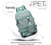Mochila portátil Bolsa de viaje para acampar Mochila de gran capacidad con monedero para hombres y mujeres que acampan color rosa