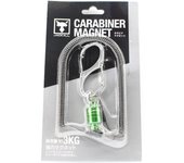 Mosquetón magnético Jackall de 3 kg de capacidad de sujeción, color verde (6872)
