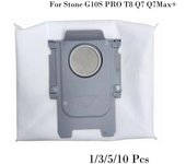Bolsa de polvo para aspiradora Stone G10S PRO T8 Q7 Q7Max+, 1/3/5/10 unidades, bolsa de filtro de caja de polvo no tejida, piezas de repuesto para bolsa de basura 1 Pc