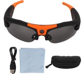 Gafas de sol con cámara wifi, grabación de vídeo HD, para ciclismo, conducción, senderismo y pesca. naranja