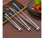 Nuevas pinzas para parrilla de acero inoxidable, utensilios de cocina para hornear barbacoa, accesorios de cocina plateados, suministros para acampar A
