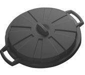 tapa para cubo de basura de comunidad. 80 litros. color negro. mondex
