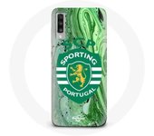 Coque Samsung Galaxy A70 scp sporting portugal fond vert