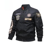 Chaqueta bomber de primavera y otoño para hombre, uniforme de béisbol bordado industrial pesado, chaqueta de trabajo de talla grande M