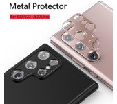 Anillo metálico para cámara Samsung Galaxy S22 Ultra Plus S22+, funda protectora de lente, protector de pantalla S22 negro