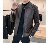 Chaqueta de cuero para hombre Nuevo estilo de primavera para hombre Chaqueta de cuero para hombre Ajuste delgado Versión coreana Tendencia Abrigo informal de primavera y otoño M