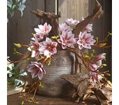 Flores artificiales Magnolia, ramo de tacto Real para arreglos florales, hogar, oficina, sala de estar, cocina, decoración de granja HQ-166-bean paste_