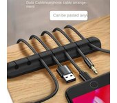 Cable de alimentación autoadhesivo, organizador de cables, conector de mandril fijo, cable de ratón, enrollador de auriculares, cable de datos para teléfono móvil, tarjeta de silicona para escritorio