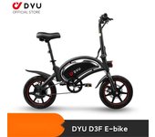 DYU D3F Mini bicicleta eléctrica 250W bicicleta eléctrica plegable 36V 10AH batería de litio 14 pulgadas asistencia Ebike para exteriores 250W10AH