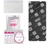 apgo MATTE Hybrid protective glass compatible with Oppo A53, flexible nano glass, great replacement for tempered glass, scratch-resistant, full glue