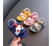 Zapatos para caminar para bebés de 1 a 3 años, sandalias para niños pequeños, suelas suaves, antideslizantes, sandalias de playa para bebés de verano 16 amarillo