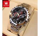 Reloj de marca OLEVS, reloj multifunción luminoso con esfera grande para hombre, reloj para hombre