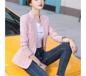 Blazer de moda, abrigos cortos para mujer, prendas de vestir exteriores, trajes, Top de oficina, abrigos delgados con bolsillos de empalme, ropa para mujer, chaqueta, abrigos finos L