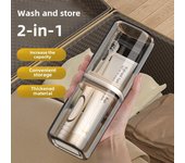 Juego de vaso de viaje de lujo para cepillos de dientes con luz, balde de almacenamiento portátil y caja de cepillo de dientes eléctrico para parejas.