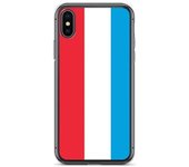 Coque iPhone - Drapeau Luxemburgo - iPhone XS - Souple - Multicolore - Diseño Vertical