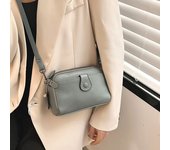 Bolso de hombro de piel auténtica para mujer, bandolera pequeña informal, bolso para teléfono móvil, bolso de mano para el día a día.