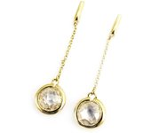 Les Trésors De Lily [L3045] - Pendientes 'Linda' chapados en oro blanco oro