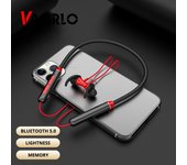 VAORLO Sport Bluetooth 5,0 auriculares cómodos de uso Supergraves auriculares inalámbricos con micrófono auriculares de moda para todos los teléfonos inteligentes negro