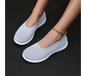 Zapatos casuales de primavera para mujer 2024, nuevos zapatos planos de malla transpirables para mujer, zapatos ligeros y cómodos para caminar al aire libre. 42