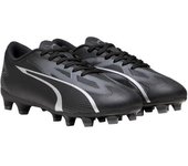 Puma Botas de fútbol Ultra Play para niños/niños 1.5 UK plata/negro