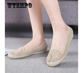 Sandalias Mujer Verano Desgaste Moda Engrosamiento Salvaje Transpirable Zapatos Casuales Zapatos Planos Zapatos De Malla Individual 40 azul