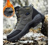 36-48 Winter Plus Velvet Warm High Top Outdoor Leisure Senderismo y montañismo Zapatos para parejas Zapatos deportivos 36 gris