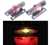 Luz trasera para bicicleta eléctrica de 12 V/36 V-60 V, luz de giro para bicicleta eléctrica, luces traseras, luces de advertencia de seguridad nocturna