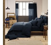 Housse de couette 240x260 Gaze de Coton Minuit 240 x 260 cm azul