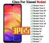 Vidrio templado 9H para Xiaomi Redmi Note 7 8 9 9s Protector de pantalla de vidrio Redmi Note 5 4 4X 3 Vidrio protector para Redmi 9 9A 8 8A Xiaomi Mi 9 SE puro
