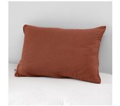 Taie d'oreiller  Gaïa  60 x 60 cm & 50 x 70 cm  Gaze de Coton  - Gaïa Terracotta - 50 x 70 cm