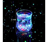 Taza luminosa LED de 101-200 ml, taza de piña, taza de agua de inducción líquida, cambio de color colorido, vaso intermitente automático, vaso de cerveza, vaso de whisky, Navidad
