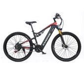 GS90-1000W-New bicicleta eléctrica de 27,5 pulgadas aleación de aluminio suspensión total Dicycle 48V 17AH batería de litio MTB Ebike 1000W 17AH 48V negro