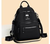 Mochila para mujer, mochila escolar de gran capacidad, mochila de viaje para exteriores negro