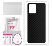 apgo Adhesivo protector para la parte trasera compatible con Realme 8 Pro, película envolvente, lámina, vinilo - Patrón Carbon Black