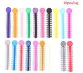 Aparatos de ortodoncia dental Ligadura de junta tórica elástica Banda de goma V-Tie varios colores