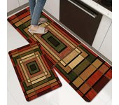Alfombra de cocina Vintage, alfombra de suelo de cocina suave y gruesa, impermeable, antideslizante, a prueba de aceite, alfombra de corredor 40*60cm