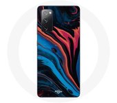 Coque pour Samsung Galaxy S20 FE Texture abstraite bleu noir rouge