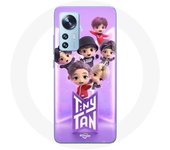 Coque pour Xiaomi Mi 12 / 12X BTS TinyTAN Animation Affiche RM Jin Suga J-Hope Jimin Jungkook Et V