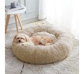 Cama para gatos súper cálida, nido para gatos durmiendo, felpa suave y larga, la mejor cama para perros, cojín tipo cesta, cama para gatos, estera para animales durmiendo 40x40cm