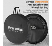 Bolsa para ruedas de bicicleta, juego de bolsas de almacenamiento para ruedas de bicicleta de montaña y carretera, bolsa de almacenamiento portátil para ruedas de bicicleta de 26-29 pulgadas negro