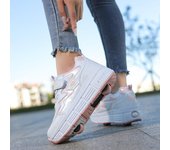 Zapatillas con ruedas Ruedas Niños Niñas Niños Bebés Regalo Moda Deportes Casual Running Skate Zapatos 31 negro