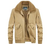 Nuevo Otoño más chaqueta cálida acolchada de terciopelo más abrigo M