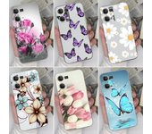 Para OPPO Reno 7 Pro Reno 8 9 8T 4G 5G Realme C55 C53 C33 funda transparente de silicona suave TPU funda de teléfono de moda para OPPO Realme 10 Coque parachoques OPPO Reno 4G (6.4")